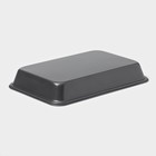 Противень Доляна «Прямоугольник. Жаклин», 30×20×4.5 см, антипригарное покрытие, цвет чёрный - Фото 4