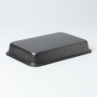 Противень Доляна «Прямоугольник. Жаклин», 32×22×4.5 см, антипригарное покрытие, цвет чёрный - Фото 5