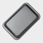 Противень Доляна «Прямоугольник. Жаклин», 36×23×4 см, антипригарное покрытие, цвет чёрный - фото 9555682