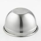 Миска, 1.2 л, 20×10.2 см, с мерной шкалой, толщина 0.6 мм, нержавеющая сталь - Фото 3