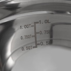 Миска, 1.5 л, 20×10.2 см, с мерной шкалой, толщина 0.6 мм, нержавеющая сталь - Фото 4