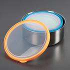 Набор салатников «Радуга», 4 предмета: 500 мл, 850 мл, 1.2 л 1.7 л, d=12/14/16/18, с крышками, нержавеющая сталь - Фото 5