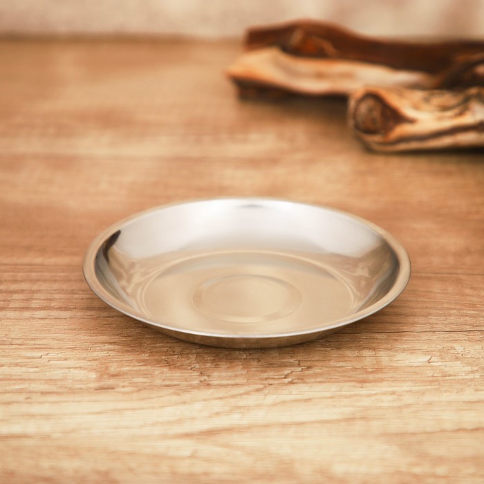 Тарелка «Мэйли», 200 мл, d=15 см, толщина 0.33 мм, нержавеющая сталь - Фото 1