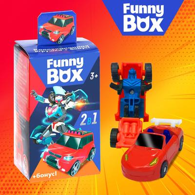 Игрушка - сюрприз Funny Box «Трансформеры» Набор: карточка, фигурка, лист наклеек, МИКС