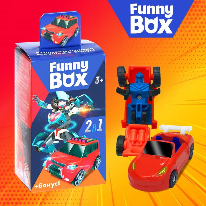 Набор для детей Funny Box «Трансформеры» Набор: карточка, фигурка, лист наклеек, МИКС - фото 1908420239