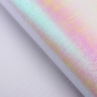 Бумага фольгированная 50 х 70 см перламутровая, цвет белый - Фото 1