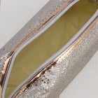 Косметичка дорожная, отдел на молнии, с ручкой, цвет серебро - Фото 3