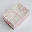 Коробка на 6 капкейков «Подарок для тебя», 23 × 16 × 10 см - Фото 3
