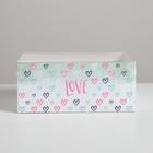 Коробка для капкейков, кондитерская упаковка, 6 ячеек «Love», 23 х 16 х 10 см (комплект 5 шт) - фото 24300898