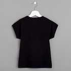 Пижама для девочки MINAKU (футболка, шорты) "Ёлочки", рост 134-140 см, цвет чёрный - Фото 10