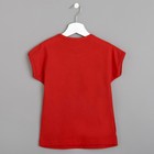 Пижама для девочки MINAKU (футболка, шорты) "Ёлочки", рост 116-122 см, цвет красный - Фото 9
