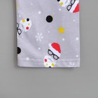 Пижама для девочки MINAKU (футболка, брюки) "Новый год", рост 110-116 см, цвет серый - Фото 11