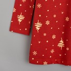 Сорочка ночная для девочки MINAKU "Ёлочки", рост 122-128 см, цвет красный - Фото 8