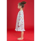 Сорочка ночная для девочки MINAKU "Новый год", рост 122-128 см, цвет серый - Фото 4