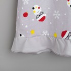 Сорочка ночная для девочки MINAKU "Новый год", рост 122-128 см, цвет серый - Фото 10