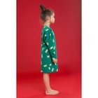 Сорочка ночная для девочки MINAKU "Печеньки", рост 116-122 см, цвет зелёный - Фото 4