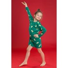 Сорочка ночная для девочки MINAKU "Печеньки", рост 116-122 см, цвет зелёный - Фото 5
