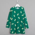 Сорочка ночная для девочки MINAKU "Печеньки", рост 116-122 см, цвет зелёный - Фото 1