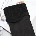 Перчатки женские, для сенсорных экранов, размер 7,5, длина 24 см, подклад шерсть, цвет чёрный - Фото 4