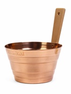 Набор для бани и сауны «Каменка», из двух предметов: ушат, 5 л, медь, деревянная ручка и черпак, 200 мл, медь, деревянная ручка - Фото 5