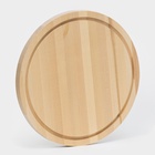 Доска разделочная круглая Доляна «Фортуна», d=30 см, толщина 1.8 см, дерево берёза - Фото 2