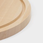 Доска разделочная круглая Доляна «Фортуна», d=30 см, толщина 1.8 см, дерево берёза - Фото 5