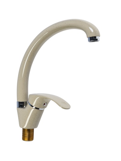 Смеситель для кухни Accoona A4053E, однорычажный, бежевый, глянец 1174278