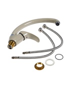 Смеситель для кухни Accoona A4053E, однорычажный, бежевый, глянец 1174278 - Фото 3