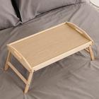 Столик для завтрака Дарим Красиво, складной, 50×30 см, с ручками, дерево - Фото 3