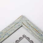 Фоторамка пластик формат А4 "Мартин" под дерево голубая с золотом 35х25х1 см - Фото 3