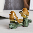 Сувенир керамика "Два воробышка на заборе с цветами" МИКС 10х14,5х5,5 см - Фото 3