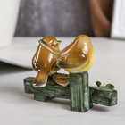 Сувенир керамика "Два воробышка на заборе с цветами" МИКС 10х14,5х5,5 см - Фото 4