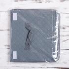 Короб стеллажный для хранения с крышкой «Ромбы», 27×20×25 см, цвет серый - Фото 6