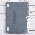 Короб стеллажный для хранения с крышкой «Ромбы», 39×27×25,5 см, цвет серый - Фото 6