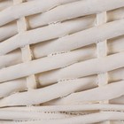 Корзина плетёная для хранения «Лодочка», ива, овальная, белая, набор 3 шт. - Фото 7