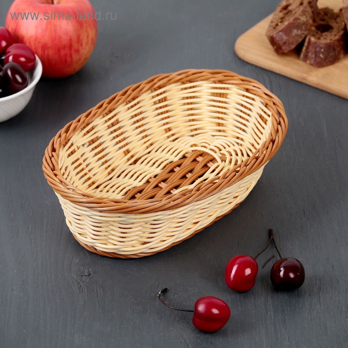 Корзинка для фруктов и хлеба, 22×15,5×5,5 см - Фото 1