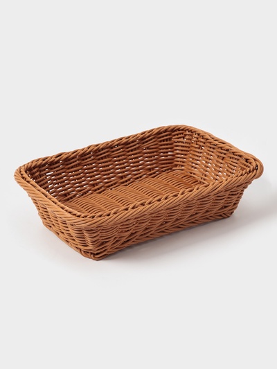 Корзина для продуктов Доляна, 30×19.5×6 см, коричневая