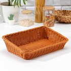 Корзина для продуктов Доляна, 39×26×10 см, коричневая - Фото 2