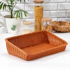 Корзина для продуктов Доляна, 45×29×12 см, коричневая - Фото 2