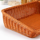 Корзина для продуктов Доляна, 45×29×12 см, коричневая - Фото 3