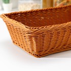 Корзина для продуктов Доляна, 40×25×10 см, цвет коричневый - Фото 3