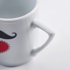 Набор кружек с ложками "Усы" 2 кружки 120 мл, 2 ложки, рисунок МИКС - Фото 4