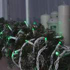 Гирлянда "Нить" 10 м , IP65, УМС, белая нить, 100 LED, свечение зелёное, 220 В - Фото 4