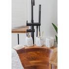 Аксессуары для ванной «Мрамор», 4 предмета, дозатор 190 мл, мыльница, 2 стакана 290 мл, белые - Фото 9