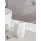 Набор аксессуаров для ванной комнаты «Мрамор», 4 предмета (дозатор 190 мл, мыльница, 2 стакана 290 мл), цвет белый - Фото 4