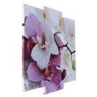 Модульная картина "Краповая орхидея"  (2-25х52; 1-30х60) 60х80 см - фото 9914086