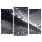 Модульная картина "Чёрно-белый мост"  (2-25х52; 1-30х60) 60х80 см - фото 11916988