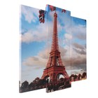Модульная картина "Эйфелева башня осенью"  (2-25х52; 1-30х60) 60х80 см - Фото 2