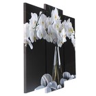 Модульная картина "Орхидеи в вазе"  (2-25х52; 1-30х60) 60х80 см - Фото 2