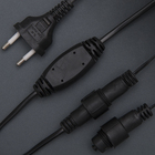 Гирлянда "Нить" уличная, УМС, мишура шарики 3 м, LED-288-220V фиксинг, нить тёмная, свечение фиолетовое - Фото 6